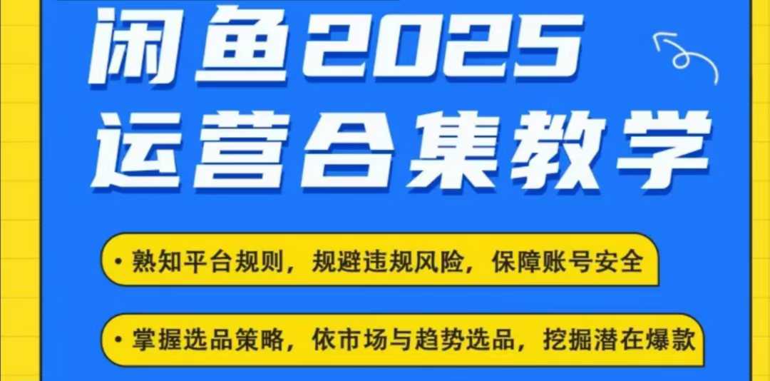 2025闲鱼电商运营全集，2025最新咸鱼玩法-智宝网创