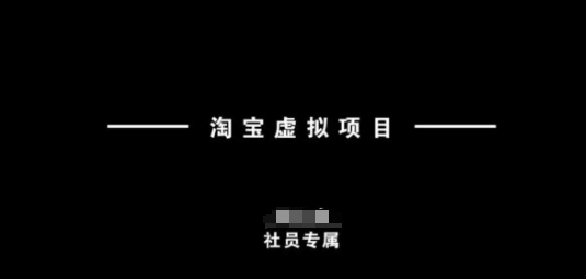 .淘宝虚拟项目，从理论到实操，新手也能快速上手-智宝网创