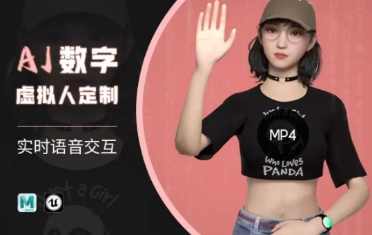 Ai数字人虚拟(智能体)实时语音交互特训营，​自行定制超写实角色AI数字人交互技术-智宝网创