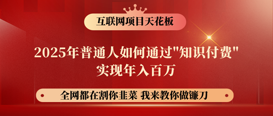 .镰刀训练营超级IP合伙人，25年普通人如何通过“知识付费”年入百万！-智宝网创