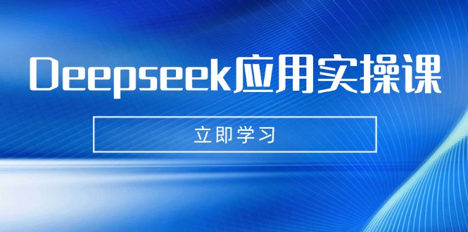 Deepseek应用实操课：AI制作数字妈妈、写真、短视频，辅导作业，PPT制作等-智宝网创