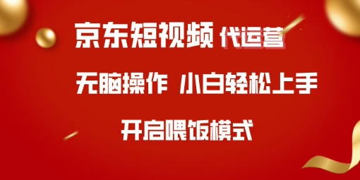.京东短视频代运营，全程喂饭，小白轻松上手【揭秘】-智宝网创