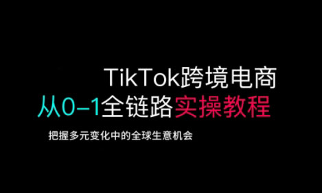 .TikTok跨境电商从0-1全链路全方位实操教程，把握多元变化中的全球生意机会-智宝网创