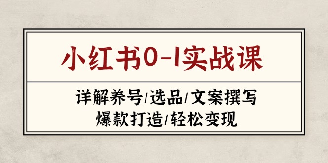 小红书0-1实战课(2023-2025-智宝网创
