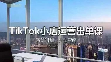 TikTok小店运营出单课，从开店选品、运营出单、发货回款，进行全流程讲解-智宝网创