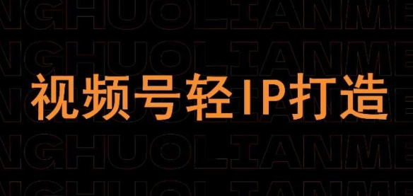 视频号线上课程，视频号轻IP打造-智宝网创